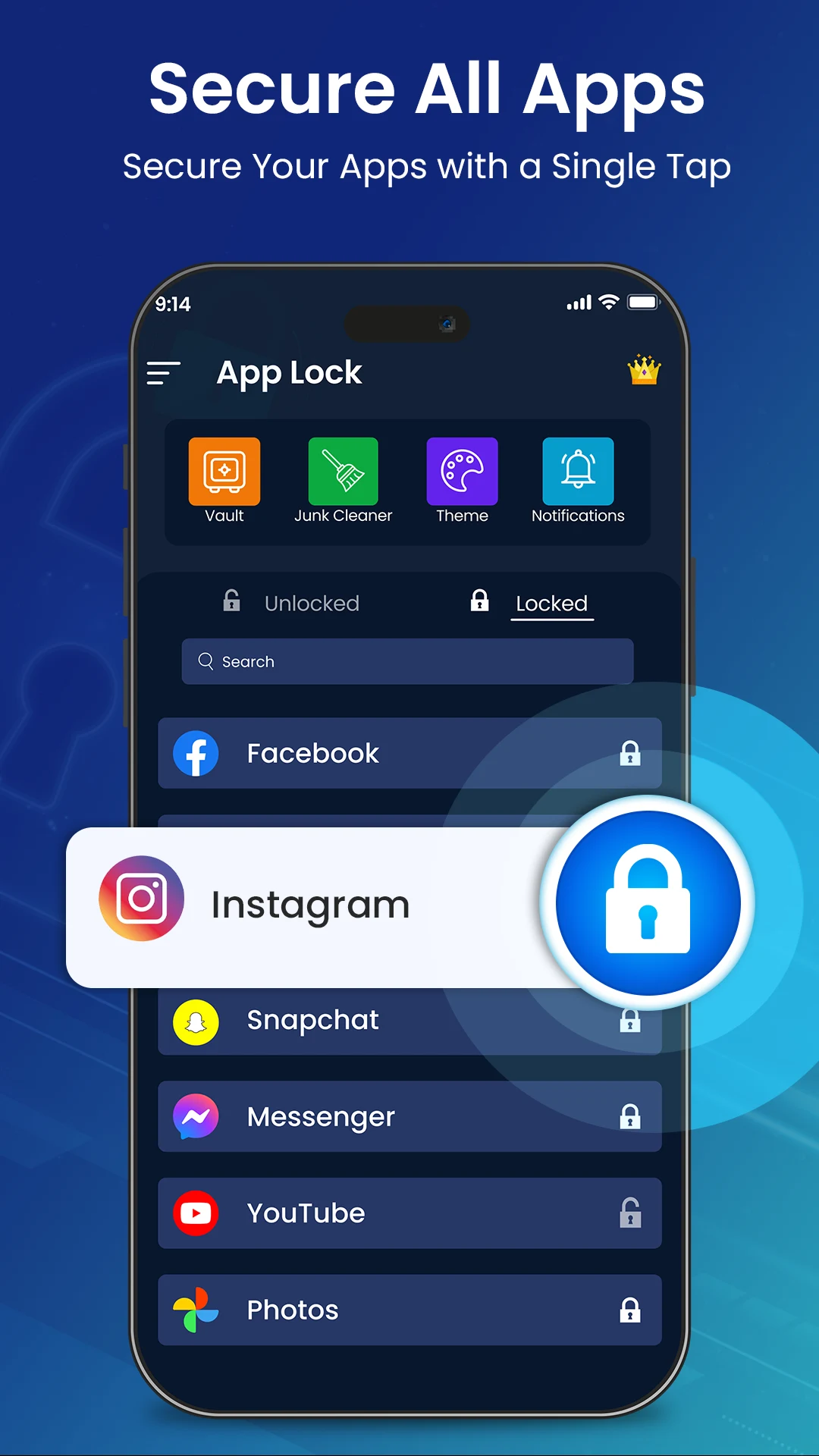 SnapLock Vault & App Lock screenshot